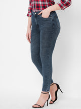 Women Deep Indigo K5040 Super High Rise Super Skinny Jeans