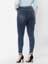 Women Blue K5040 Super High Rise Super Skinny Jeans