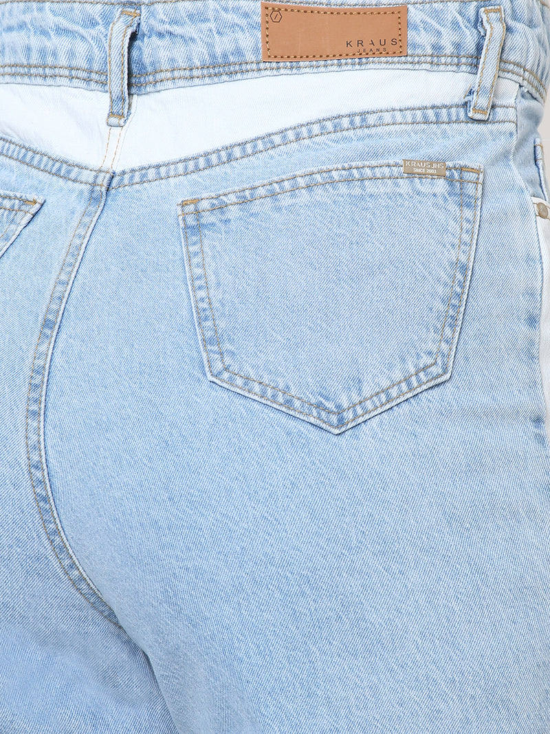 K5031 High-Rise Wide Leg Jeans - Blue