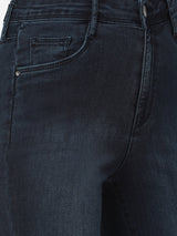 K5013 High-Rise Flared Jeans - Navy