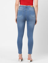 K4014 High-Rise Skinny Jeans - Blue