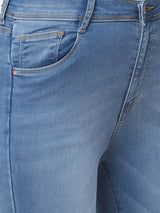 K4014 High-Rise Skinny Jeans - Blue