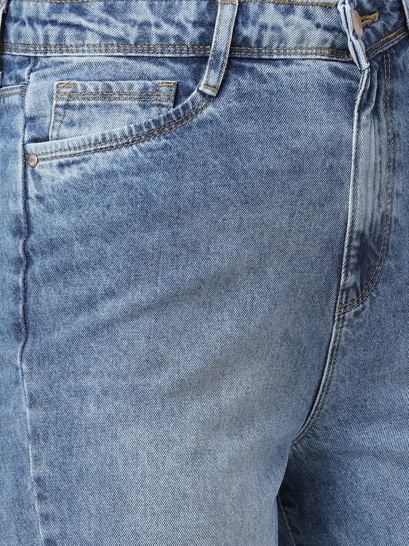 K5085 High Rise Mom Fit - Light Blue