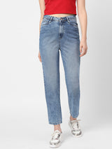 K5085 High Rise Mom Fit - Light Blue