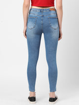 K4014 High-Rise Skinny Jeans - Blue