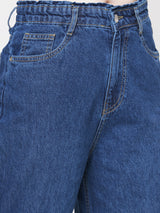 Women Blue K5031 High-Rise Wide Leg Jeans