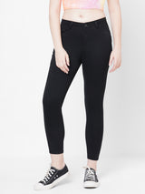 Women Black K4014 High-Rise Skinny Jeans