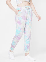 Women Multicolor High Rise Tie & Dye Jogger