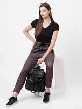 K4005 High-Rise Skinny Tregging - Black Brick
