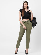 High-Rise Paper Bag Pants - Tree House