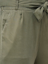 High-Rise Paper Bag Pants - Tree House