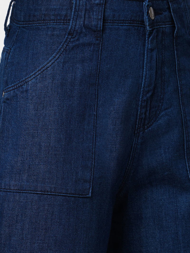 K5031 High-Rise Wide Leg Jeans - Blue