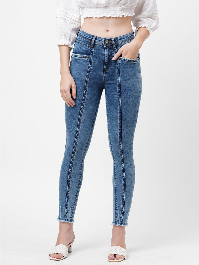 K5040 Super High-Rise Super Skinny Jeans - Blue