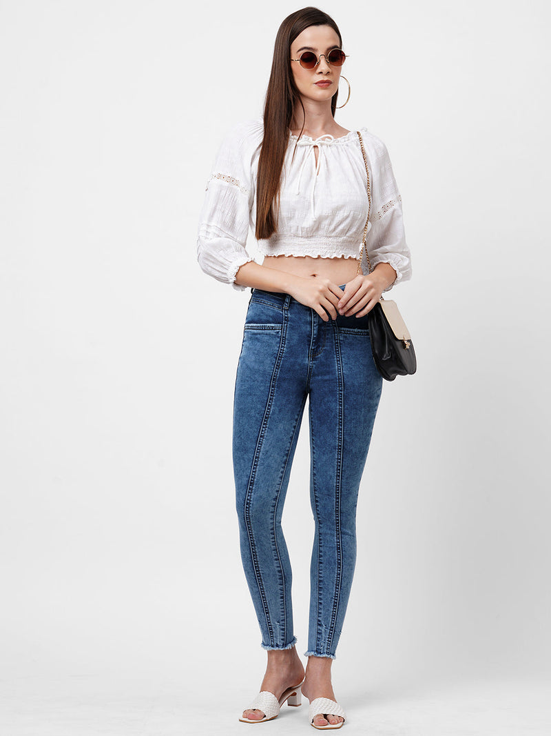 K5040 Super High-Rise Super Skinny Jeans - Blue