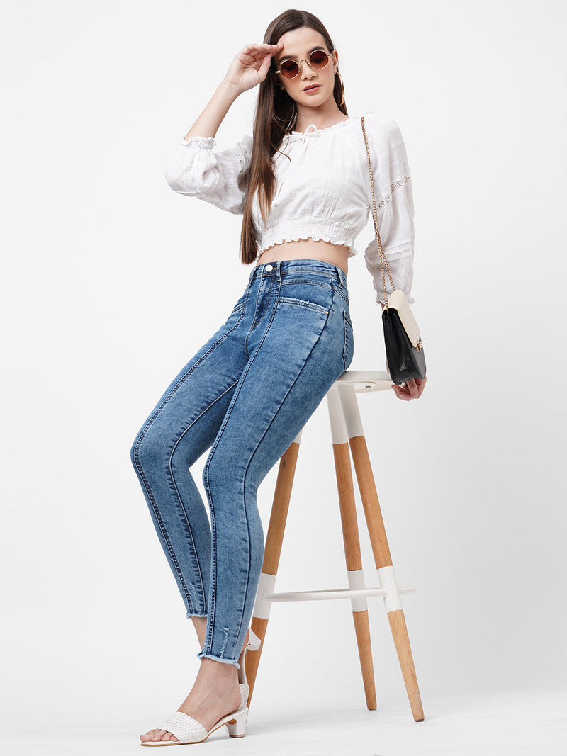 K5040 Super High-Rise Super Skinny Jeans - Blue