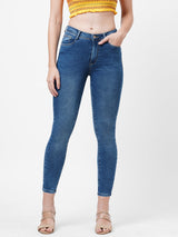 K4014 High-Rise Skinny Jeans - Blue