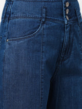 K5031 High-Rise Wide Leg Jeans - Blue