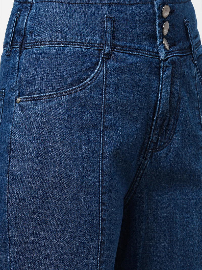 K5031 High-Rise Wide Leg Jeans - Blue