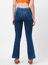 K5013 High-Rise Flared Jeans - Blue