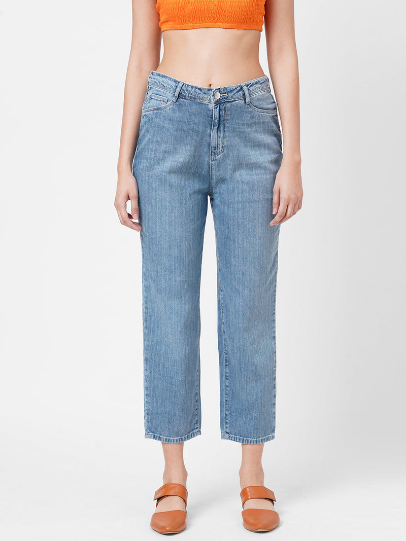 K5085 High Rise Mom Fit - Light Blue