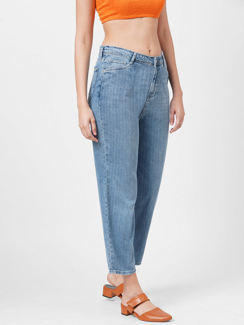 K5085 High Rise Mom Fit - Light Blue