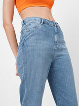 K5085 High Rise Mom Fit - Light Blue