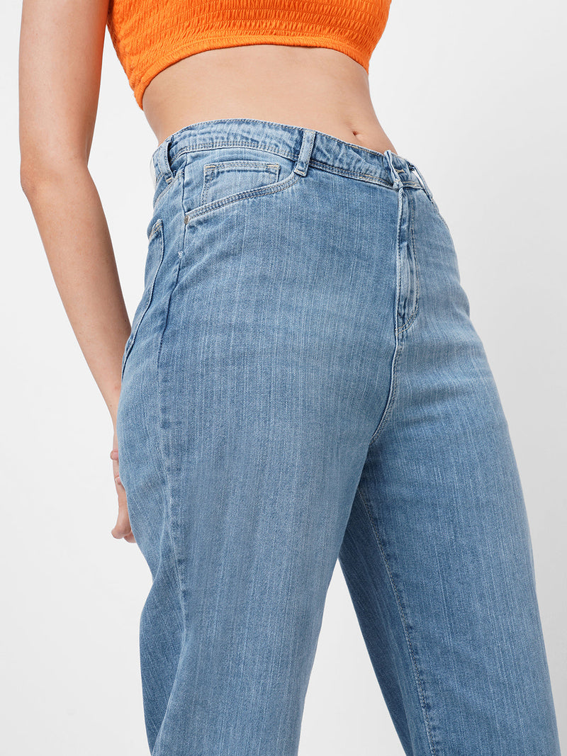 K5085 High Rise Mom Fit - Light Blue