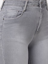 K4014 High-Rise Skinny Jeans - Grey
