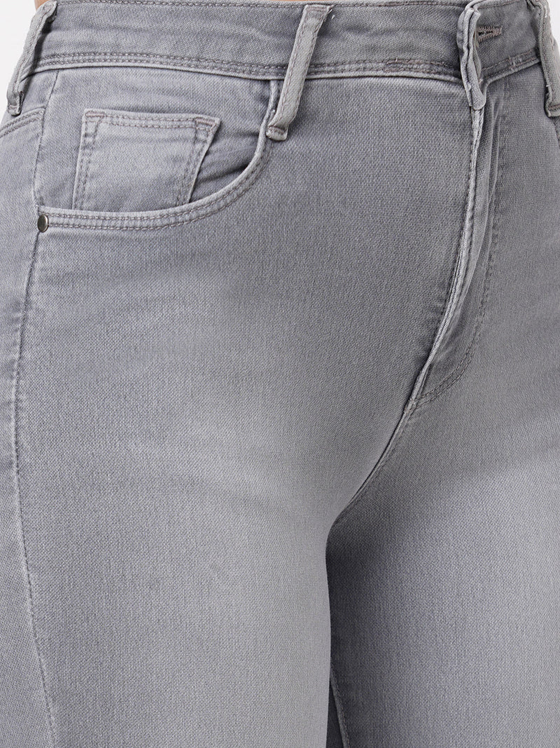 K4014 High-Rise Skinny Jeans - Grey