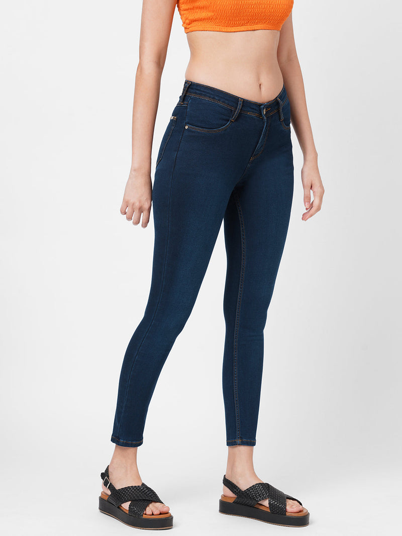 K3060 High-Rise Tummy Tucker Slimming Jeans - Ink Blue