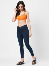 K3060 High-Rise Tummy Tucker Slimming Jeans - Ink Blue