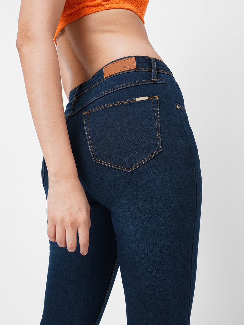 K3060 High-Rise Tummy Tucker Slimming Jeans - Ink Blue