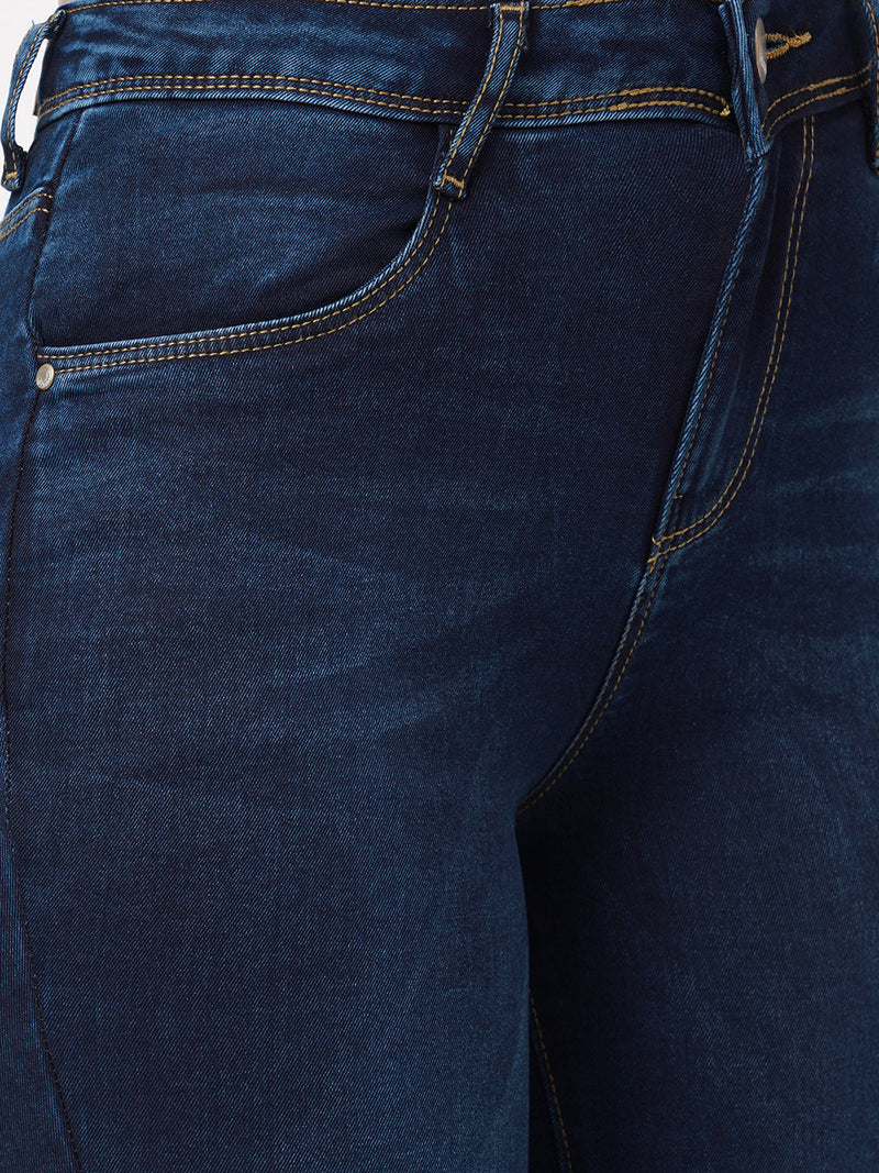 K3051 Mid-Rise Skinny Jeans - Blue
