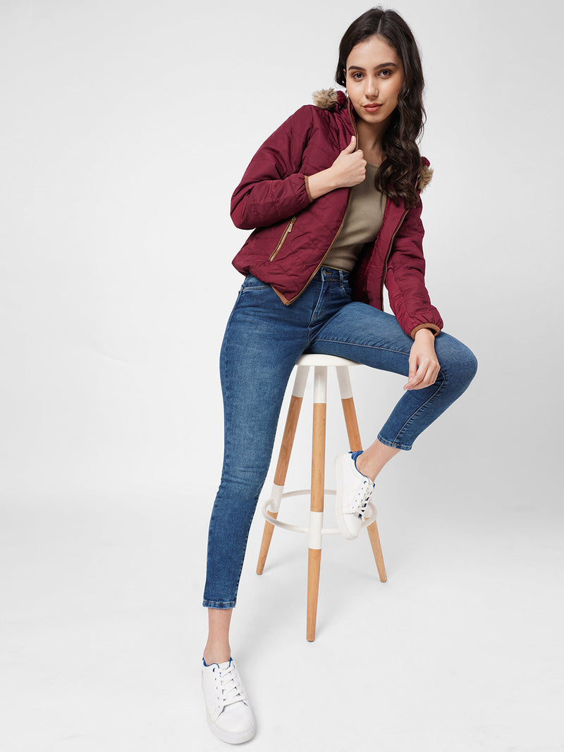 K4068 Mid-Rise Push Up Super Skinny Jeans - Blue