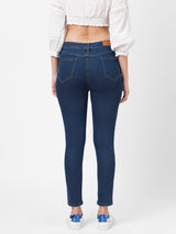 K3024 Mid-Rise Skinny Jeans - Dark Blue