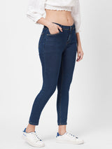 K3024 Mid-Rise Skinny Jeans - Dark Blue