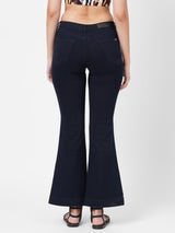 K5013 High-Rise Flared Jeans - Blue