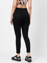 K4014 High-Rise Skinny Jeans - Black