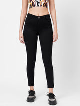 K4014 High-Rise Skinny Jeans - Black