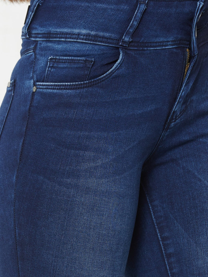 K4023 Midrise Capri - Dark Blue