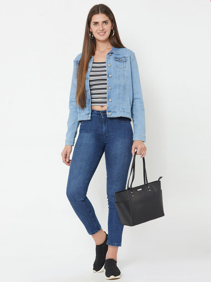 Light Blue Wovens Denim Jacket - Light Blue