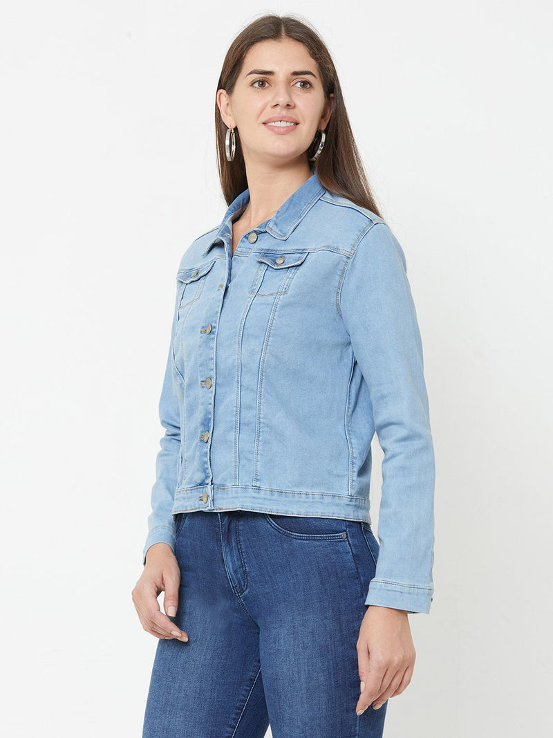 Light Blue Wovens Denim Jacket - Light Blue
