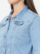Light Blue Wovens Denim Jacket - Light Blue