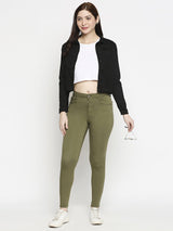 Women Denim Jacket - Black