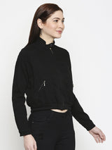 Women Denim Jacket - Black
