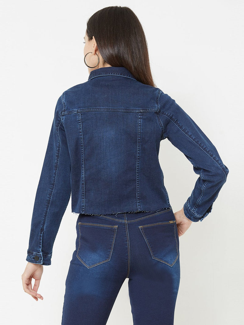 Dark Blue Wovens Denim Jacket - Dark Blue