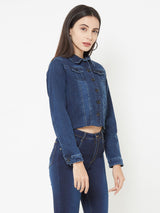 Dark Blue Wovens Denim Jacket - Dark Blue