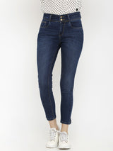K4086 Super High-Rise Slim Jeans - Dark Blue