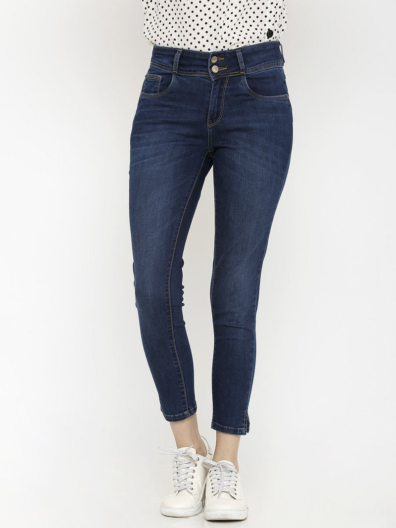K4086 Super High-Rise Slim Jeans - Dark Blue