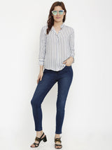 K4086 Super High-Rise Slim Jeans - Blue